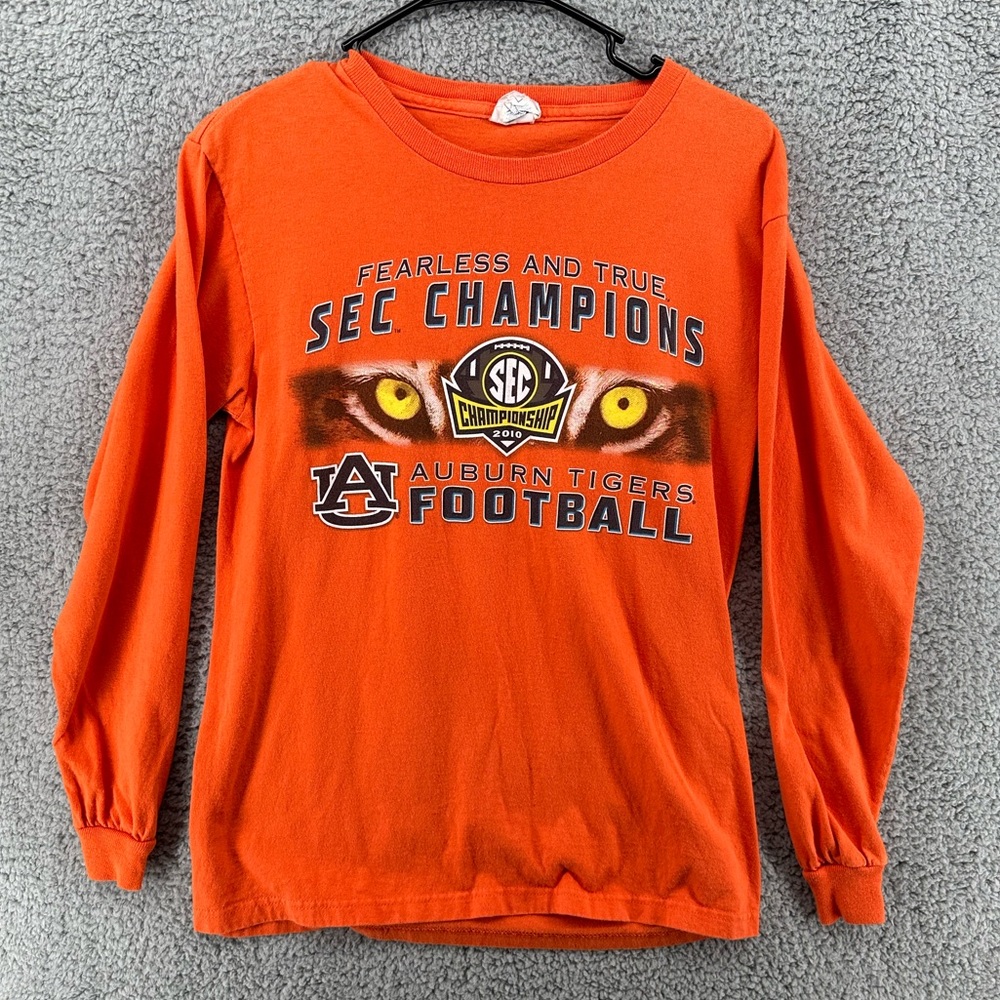 Delta 2010 SEC Champs Auburn Tigers Long Sleeve‎ T-Shirt Men’s Sz Small